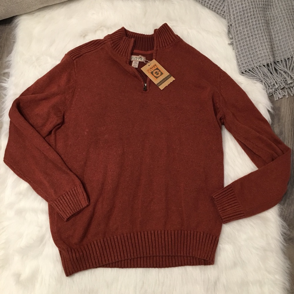 GH Bass Earth Mountaineer 1/4 Zip Pullover Sweater